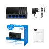 Entdecke, wie kompakt dein CUDY GS105D Switch ist – hier siehst du ihn aus einer seitlichen Perspektive.