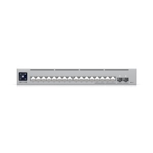 Die beiden 10G SFP+ Uplink-Ports deines USW-Pro-Max-16-POE, bereit für deine blitzschnelle Verbindung zum Server.