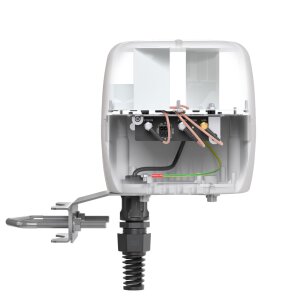Your Teltonika router securely installed inside the IP68-protected QuCube A206C enclosure.