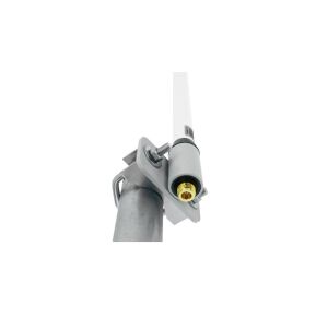 Sieh, wie deine Cyberbajt 11dBi Antenne am Mast montiert dein Gelände mit einem 360°-WLAN-Signal versorgt.