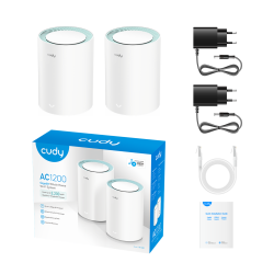 Lieferumfang des Cudy M1300 2er-Packs