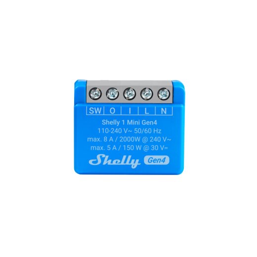 Shelly 1 Mini Gen4 – Flush-mounted switch actuator, Bluetooth, Wi-Fi