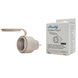 Shelly Outdoor Plug S Gen3 – Wi-Fi Smart Plug, IP44, 802.11 b/g/n