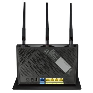 Ansicht der Rückseite mit WAN und Gigabit-LAN Ports