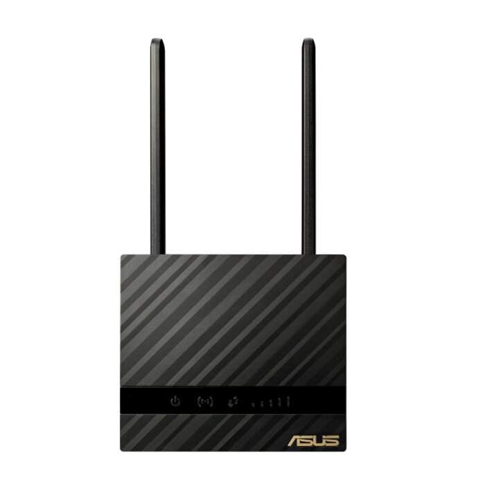 ASUS 4G-N16 LTE Router in black with detachable antennas for optimal reception