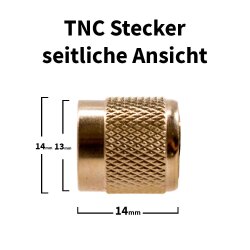 Seitliche Ansicht des Steckers