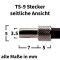 TS-9 Stecker - seitliche Ansicht