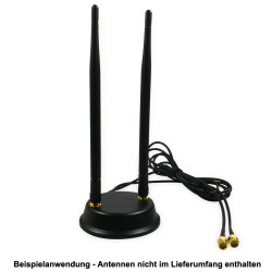 Application example with two WiFi omnidirectional antennas