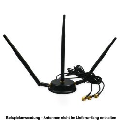 3x3 MIMO Anwendung mit drei WLAN Stabantennen