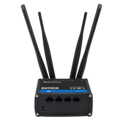 TELTONIKA RUT950 4G Router with Dual SIM Slots, WiFi access point, Ethernet switch, external WiFi and 4G antennas