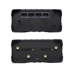 Front and back of the TELTONIKA RUT950NG 4G dual sim router with all connectors and ports