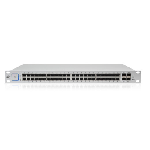 Back of the UniFi US-48-500W switch