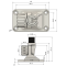 TravelConnector 2DK - Mounting System, 2D tilting holder with 180° joint, 1" UNS