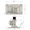 TravelConnector 2DK - Mounting System, 2D tilting holder with 180&deg; joint, 1&quot; UNS