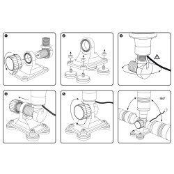 TravelConnector 2DMK - 2D tilt holder, magnetic foot, 1&quot; UNS thread