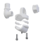 TravelConnector 2DRH - 2D rail tilt holder with 180° joint, 1" UNS external thread