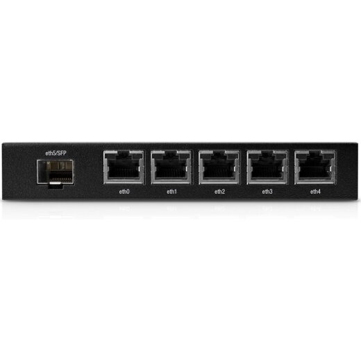 Ubiquiti ER-X-SFP with 5 x RJ45 Gigabit, 1 x SFP, 24V PoE