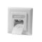 Logilink NP0023 - CAT.6 Ethernet Unterputz Netzwerkdose mit 2 x RJ-45, Reinweiß