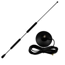 12dBi antenna, magnetic base, 2.5m cable, MMCX connector - shown individually
