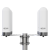 Batlink 4G / 5G antenna - bottom view with N socket and stainless steel cap