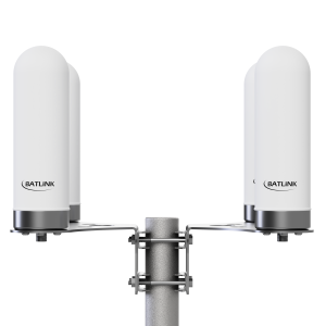 Batlink 4G / 5G Antenne - Ansicht der Unterseite mit N-Buchse und Edelstahlkappe