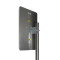 JARFT LTE2600 antenna - rear view with reflector, 2 x N socket and mounting accessories