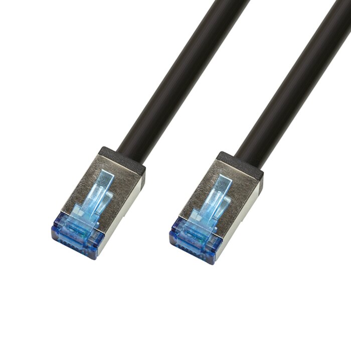 CAT.6A Outdoor Netzwerkkabel / Patchkabel mit PUR Mantel, 0.5m