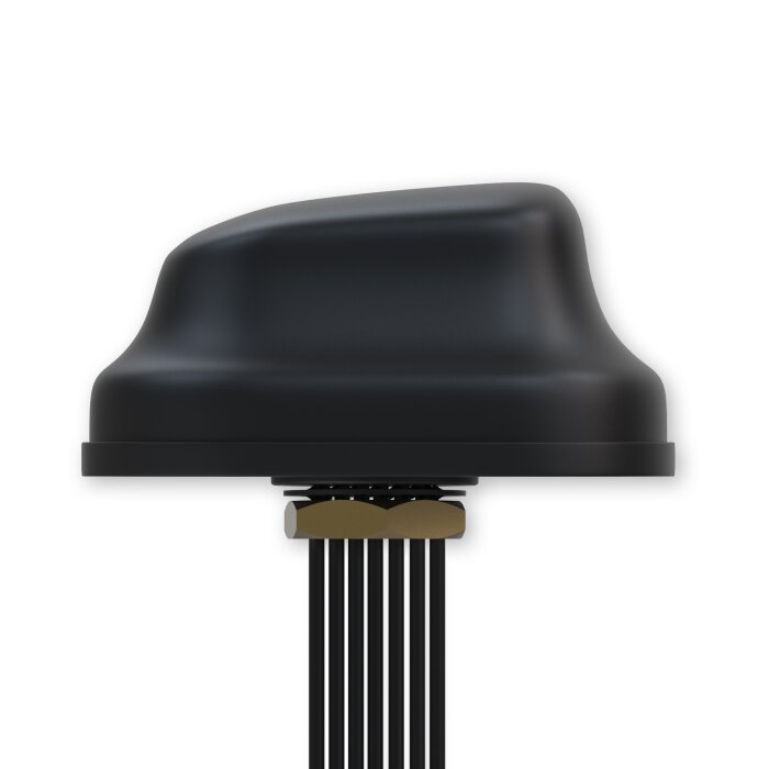 Teltonika PR1KC640 7-in-1 roof antenna for 5G, 4G, WiFi, and GNSS in black