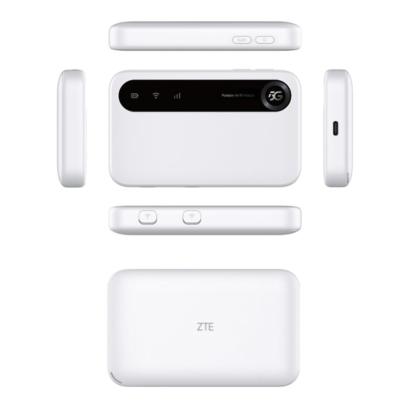 ZTE U30 Air 5G Pocket WiFi – Router Mobile Portatile Con Batteria 4500mAh, Doppia Banda E Supporto Per 10 Dispositivi
