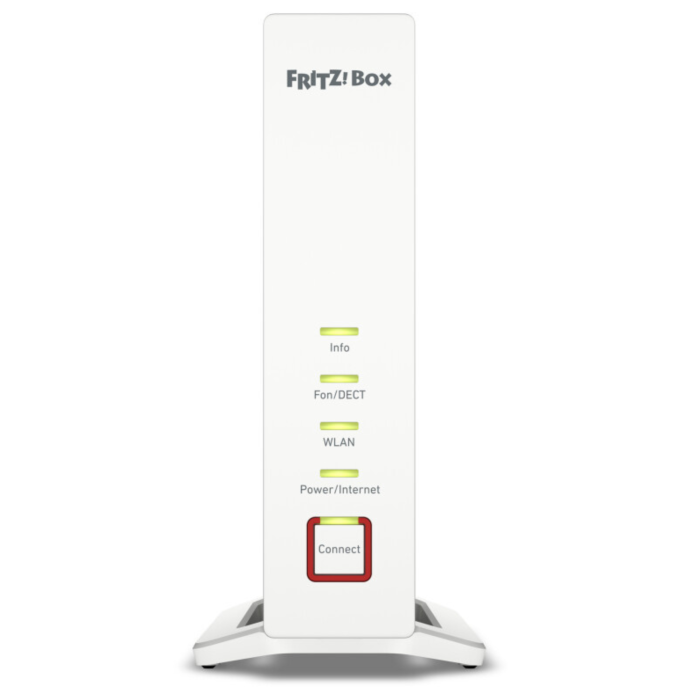 AVM FRITZ!Box 4060 Triband Wi-Fi 6 Router in weißem Gehäuse.