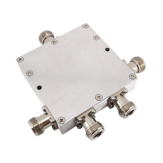 4-Way Coaxial Splitter, 50Ohm, Weatherproof