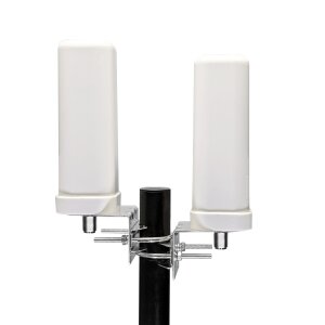 Seitliche Ansicht mit N-Buchse im Detail