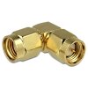 Koaxial Adapter RP-SMA Stecker auf RP-SMA Buchse mit 90° Winkel