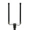 4G multiband omni antenna with 6.5dBi gain and 5meters cable with SMA plugs black