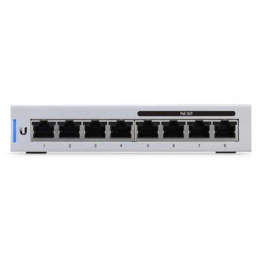 Ubiquiti UniFi Switch US-8-60W mit 8 x RJ-45, 4 x PoE Port (max. 60W)