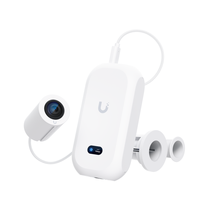 Ubiquiti UniFi AI Theta Pro modulares 4K Überwachungskamera-System mit 360-Grad-Objektiv.