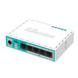 Seitliche Ansicht mit 5 RJ-45 Ports in einem kompakten...