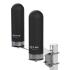 Batlink 4G / 5G antenna - bottom view with N socket and stainless steel cap