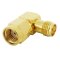 Coaxial adapter RP-SMA male to RP-SMA female with 90 &deg; angle