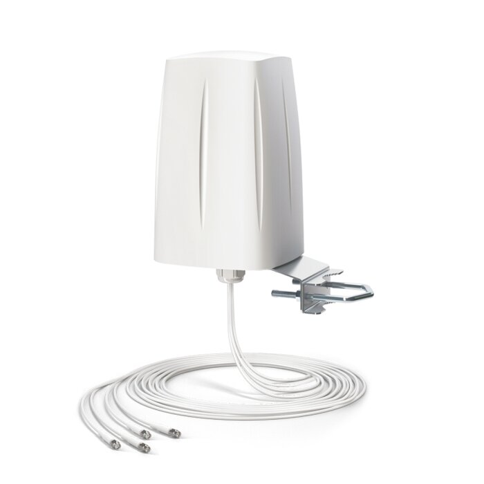 QuWireless QuOmni AO5G4-G 5G/LTE Omnidirectional Antenna for Outdoor Use with 4x4 MIMO and IP67 Protection