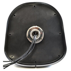 Bottom of the JCG605LM4 LTE multi-WAN antenna with cable outlet and mounting thread