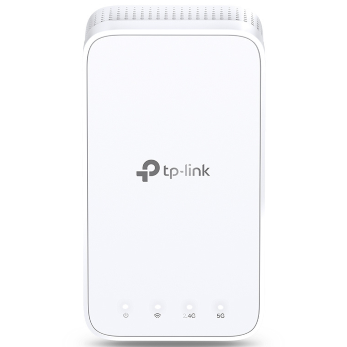 TP-Link RE335 AC1200 Mesh WiFi Repeater in white housing color.