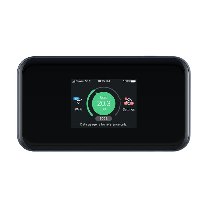 ZTE MU5001 mobiler 5G Wi-Fi 6 Router mit Touchscreen-Display