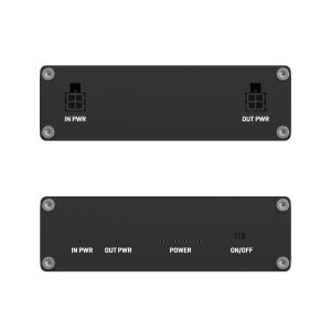 The Teltonika BAT120 secures the power supply of a RUTX11 industrial router during a power outage