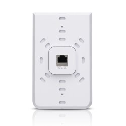 R&uuml;ckseite des UniFi UAP In-Wall HD mit Ethernet PoE Port