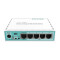 MikroTik RB750GR3 Router with 5 RJ45 ports one USB Port and one microSD slot
