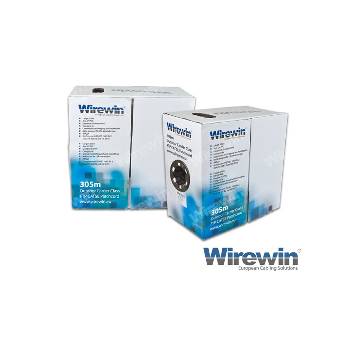 WIREWIN VKBox 305m KAT5e Outdoor Verlegekabel