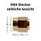 Seitliche Ansicht des SMA Steckers