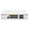 MikroTik CRS112-8P-4S-IN Gigabit PoE Switch with 8 RJ-45 ports and 4 SFP ports