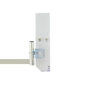 Ansicht der Rückseite mit N-Buchse und Montagewinkel